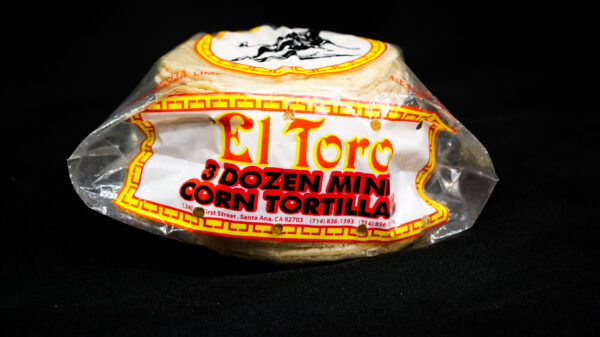 Tortillas De Maiz en a Package from el toro carniceria