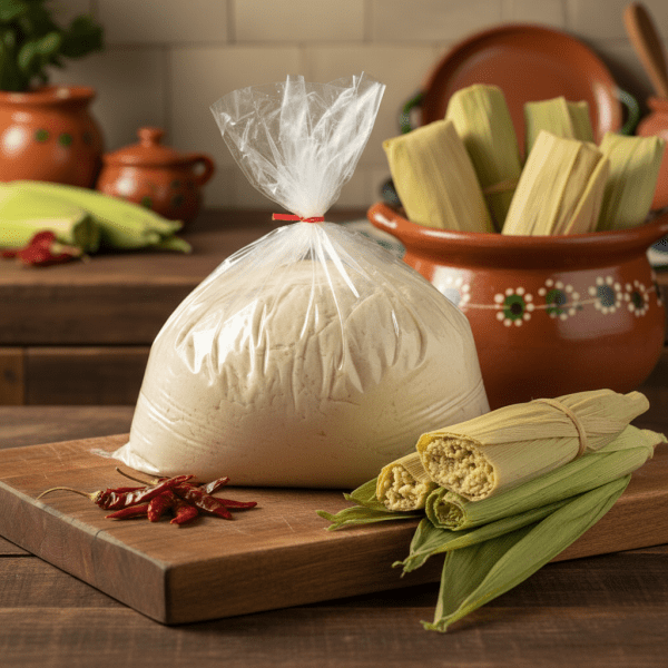 Authentic Mexican Tamale Masa Dough – Traditional Handmade Style, Made in Mexico, Fresh Corn Dough Sold per Pound